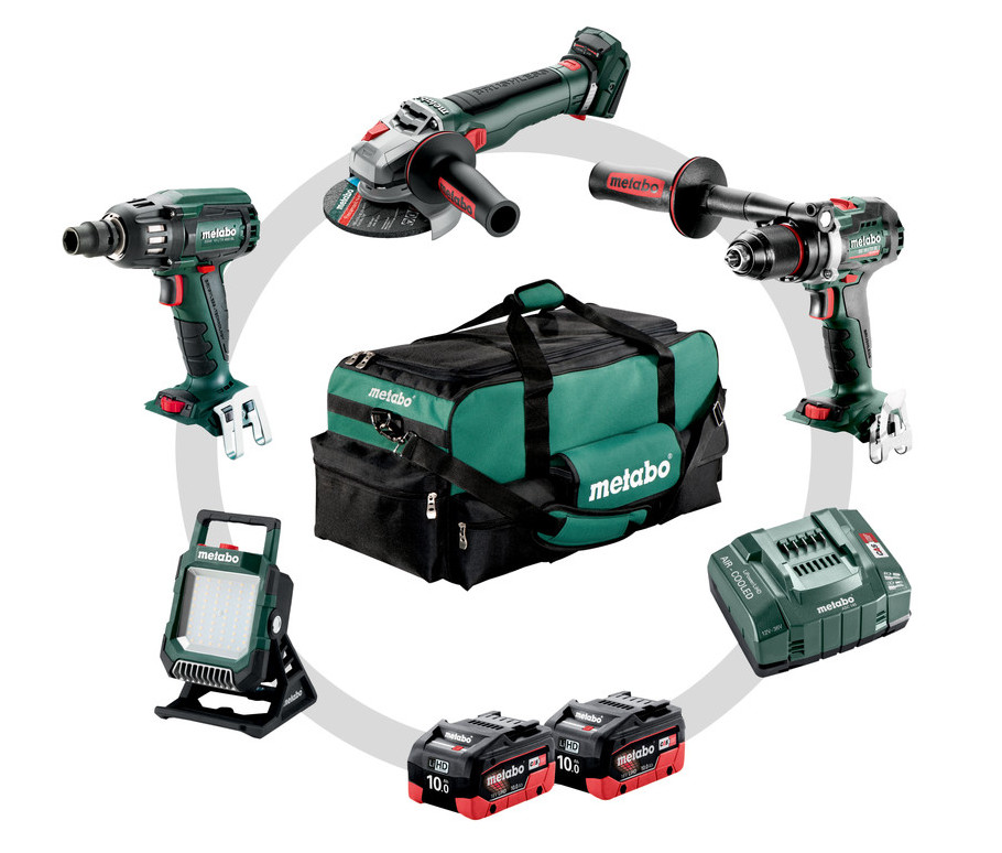 METABO Combo Set 4.3.2 18V akumulátorové stroje v sadě 18V 2x LiHD 10Ah 685209000 Obrázek