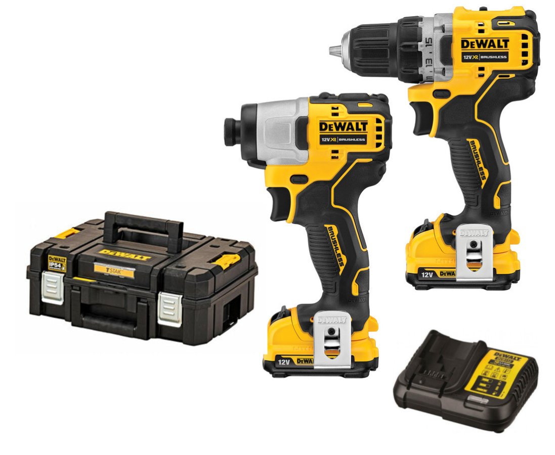 DeWALT DCK2110L2T kombo sada aku nářadí 12V/3,0Ah
