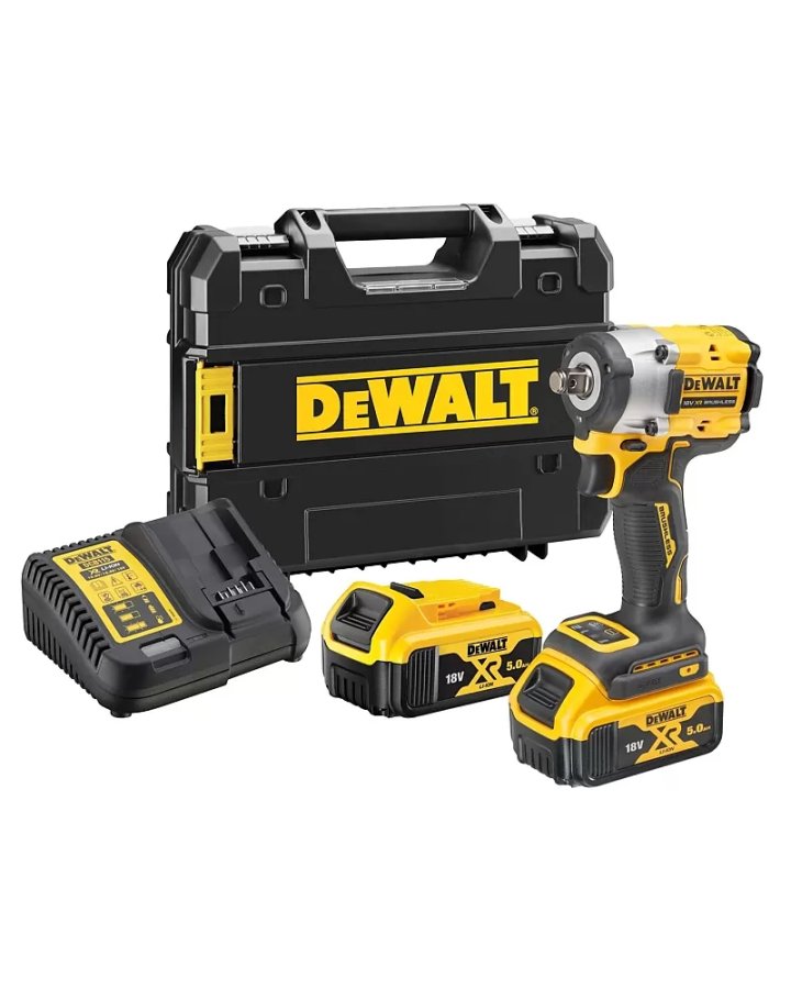 DeWALT DCF921P2T aku rázový utahovák 1/2" 18V XR LiIon 2x 5Ah bezuhlíkový