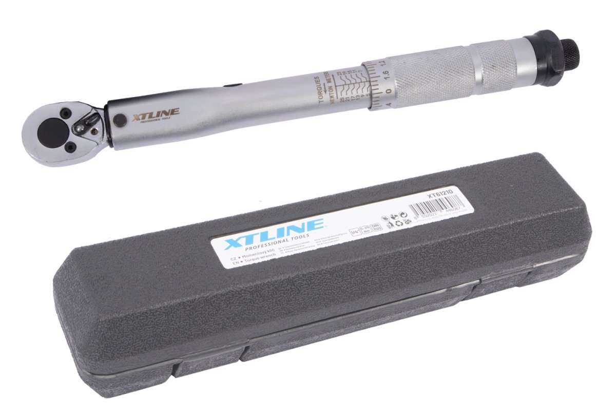 XTline XT61210 momentový klíč 5-25Nm 1/4" Obrázek