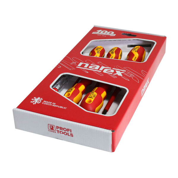 NAREX 8551 10 sada šroubováků 1000V S LINE ELEKTRO PROFI (3xPL, 2xPH) SLIM DESIGN Obrázek