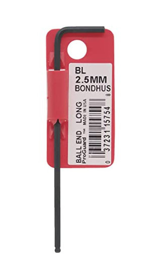 BONDHUS 15754 L-klíč imbus 2,5mm s kuličkou Obrázek