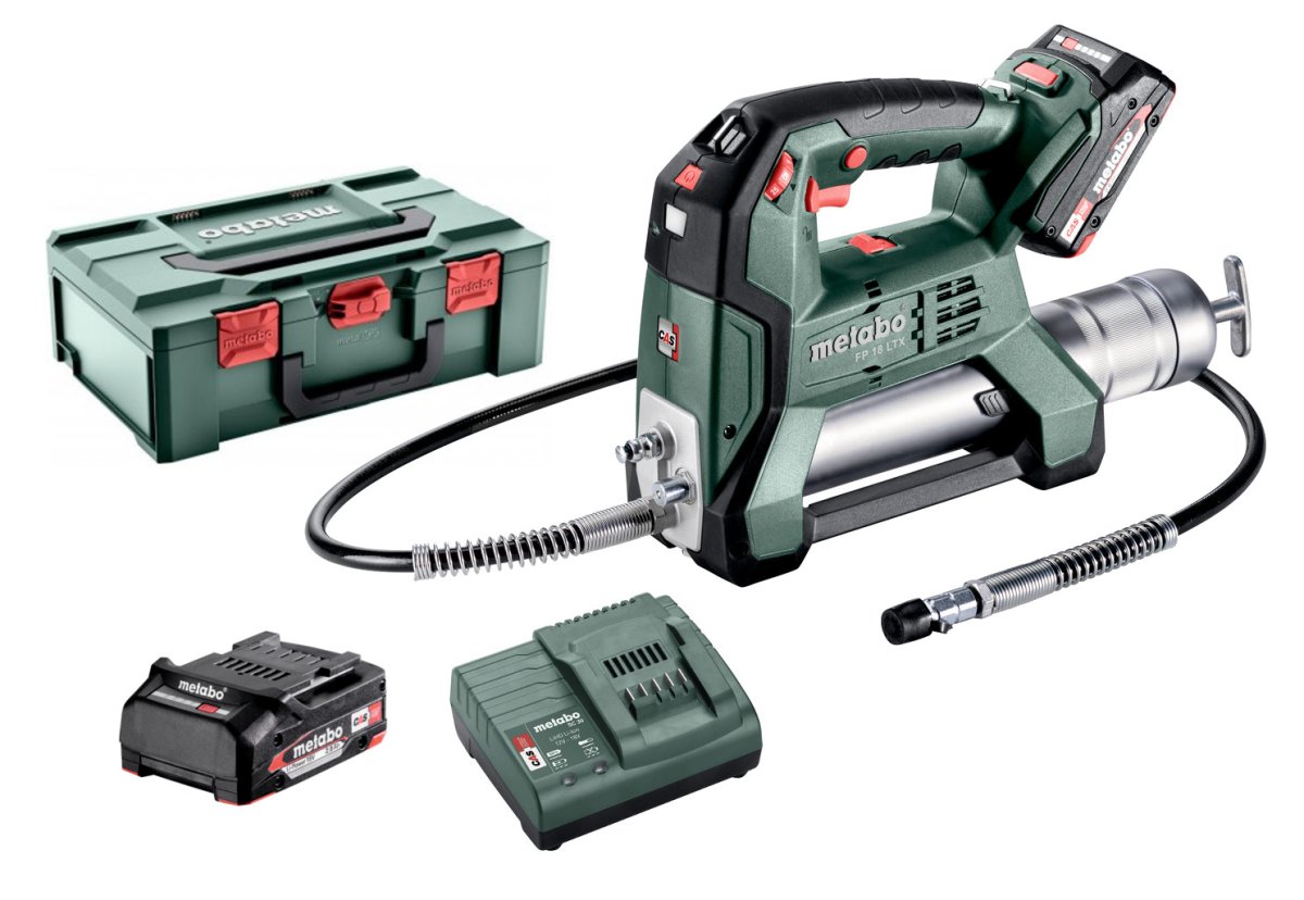 METABO FP 18 LTX (2x2Ah) akumulátorový mazací lis Obrázek