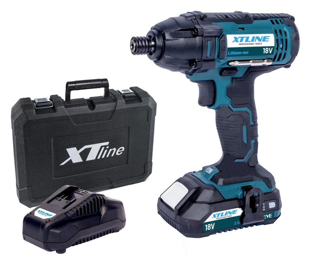 XTline XT102760E aku rázový utahovák 1/4" 18V LiIon 1x2Ah Obrázek