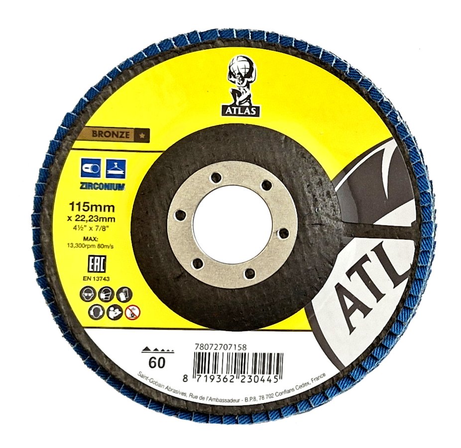 ATLAS FLD FDFT 115x22.2 P120 KX663 lamelový kotouč 78072707160 Obrázek