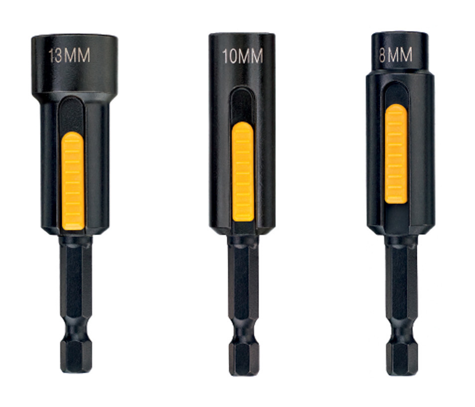 DEWALT DT7460 sada nástrčných hlavic 8, 10, 13mm magnetických EXTREME Easy Clean Obrázek