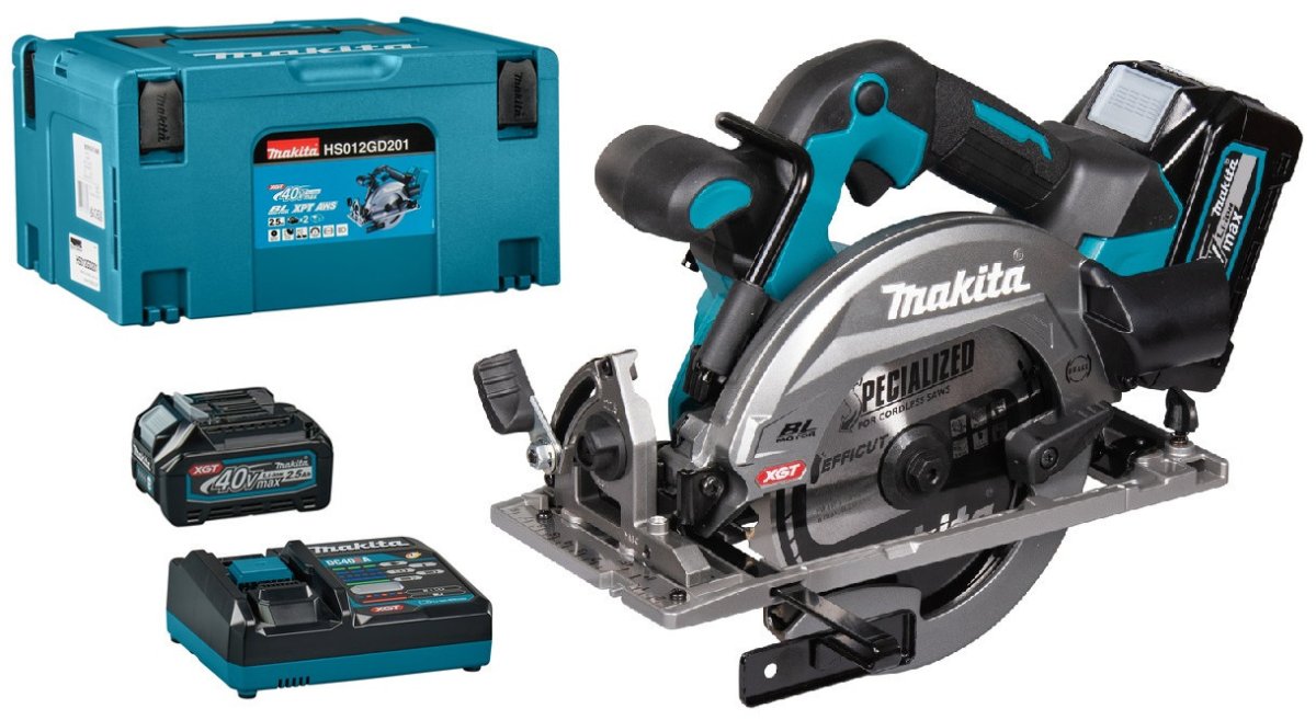 MAKITA HS012GD201 aku okružní pila 165mm Li-ion XGT 40V/2,5Ah,Makpac Obrázek