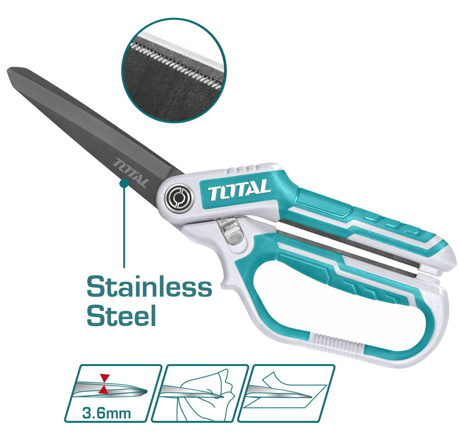 TOTAL THSCRS832558 nůžky na papír a plasty 255mm Obrázek