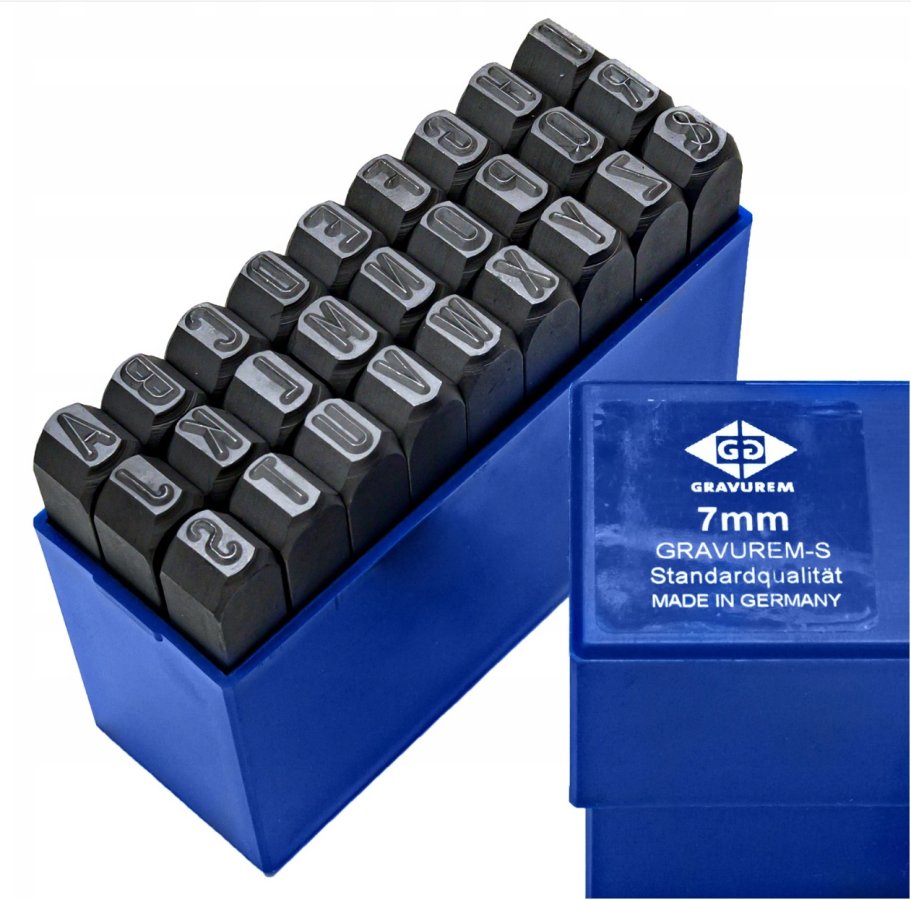 BETA razidla ABECEDA+&  7mm GRAVUREM-S Obrázek