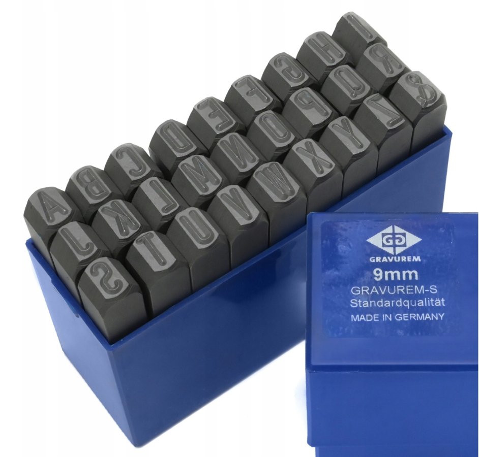 BETA razidla ABECEDA+&  9mm GRAVUREM-S Obrázek