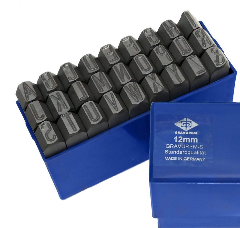 BETA razidla ABECEDA+& 12mm GRAVUREM-S Obrázek