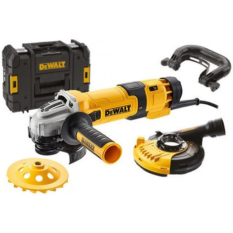 DeWALT DWE4257KT úhlová bruska125mm s regulací otáček, na beton 1500W Obrázek