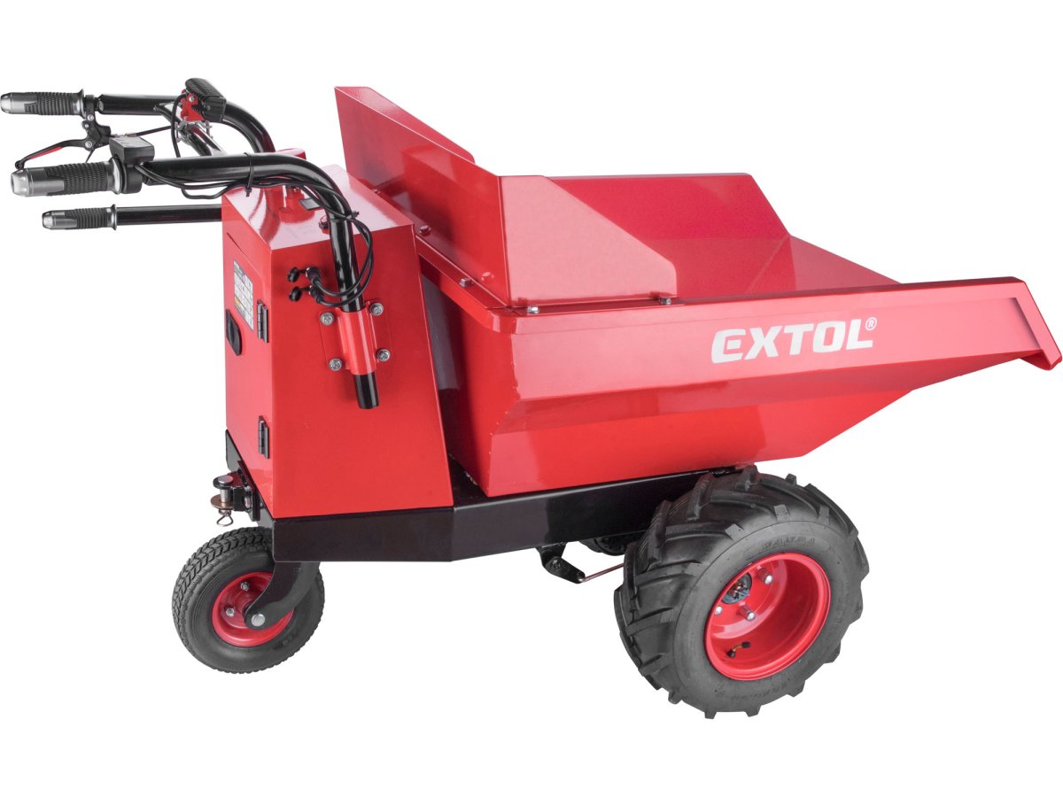 EXTOL PREMIUM 8891591 aku transportér s pojezdem 400kg, 200l, 54V LiIon 15Ah Obrázek