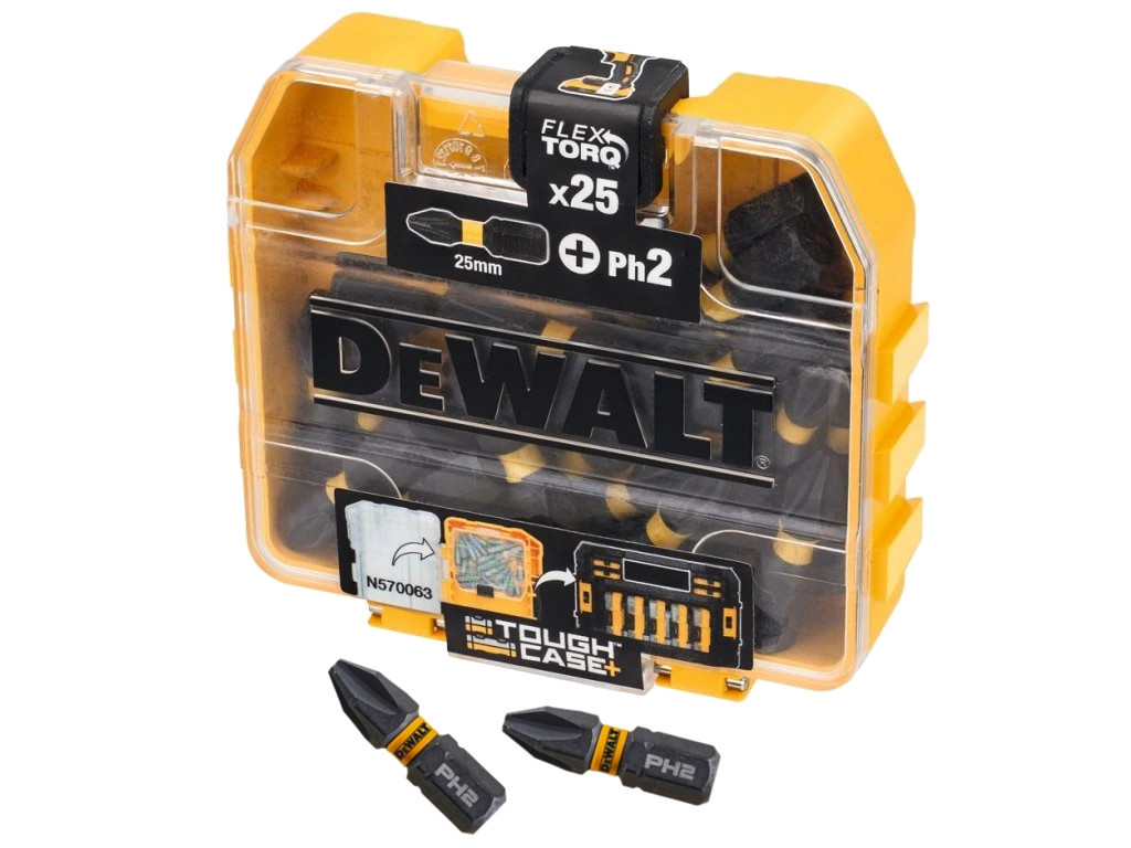 DeWALT DT70555T balení 25mm torzních bitů Ph2 FLEXTORQ | 25 ks Obrázek