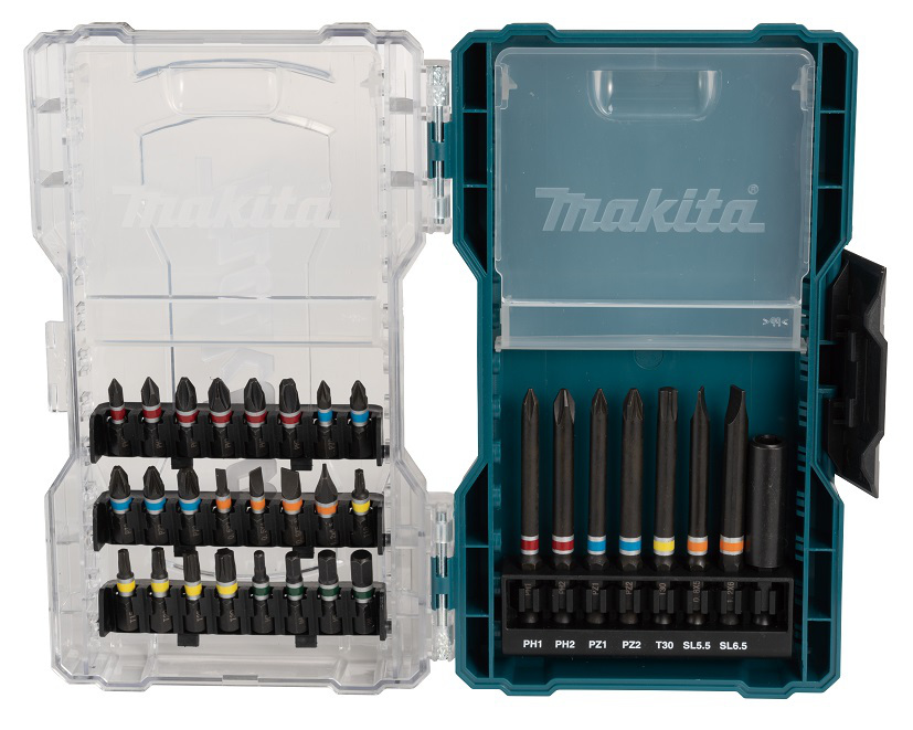 MAKITA E-07076 sada bitů 1/4" 32 ks v plastové krabičce