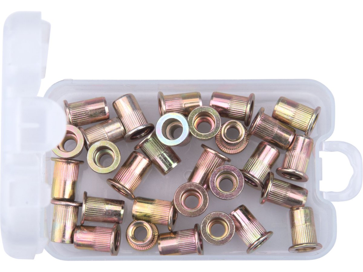 FORTUM 4770686 matice nýtovací ocelové M6x14mm 30ks Obrázek