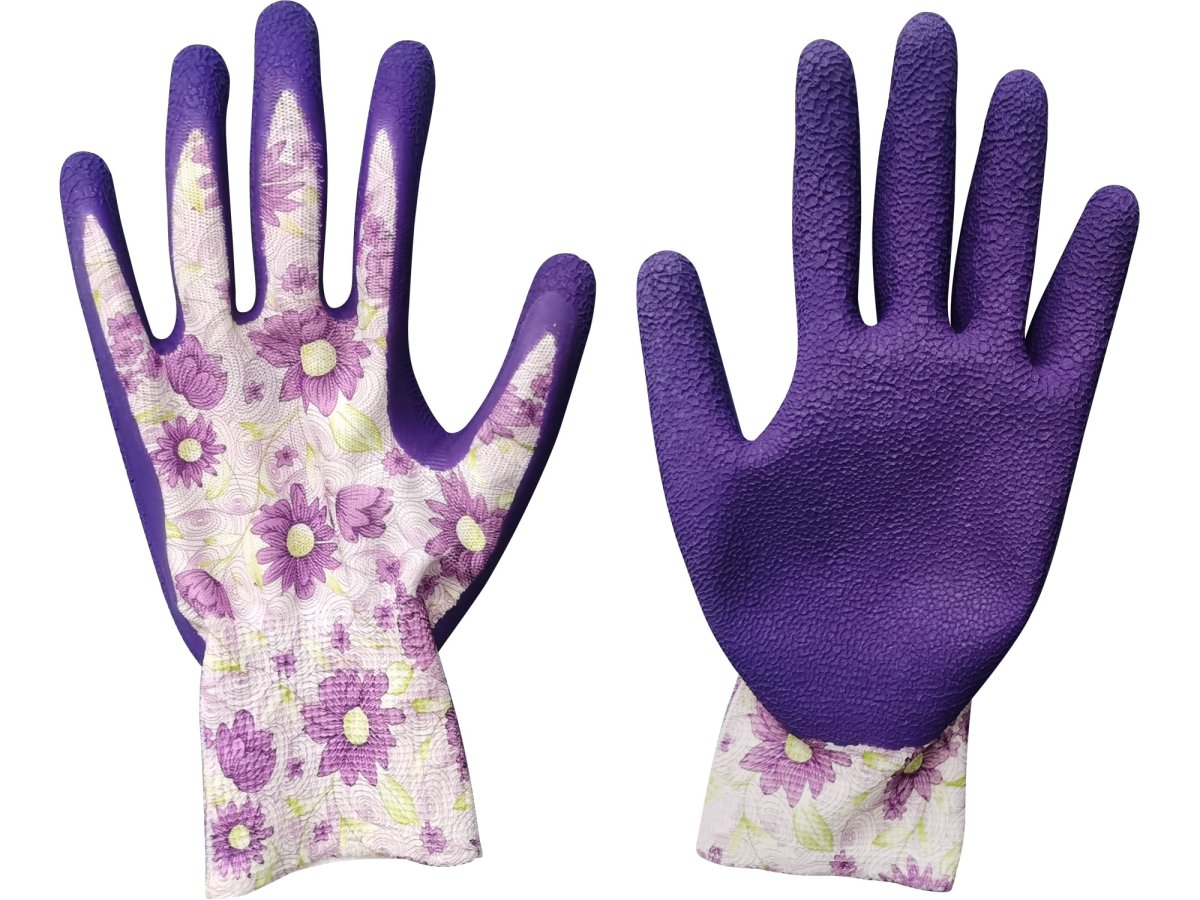 EXTOL LADY 8856674 rukavice zahradní polyesterové polomáčené v nitrilu 8"
