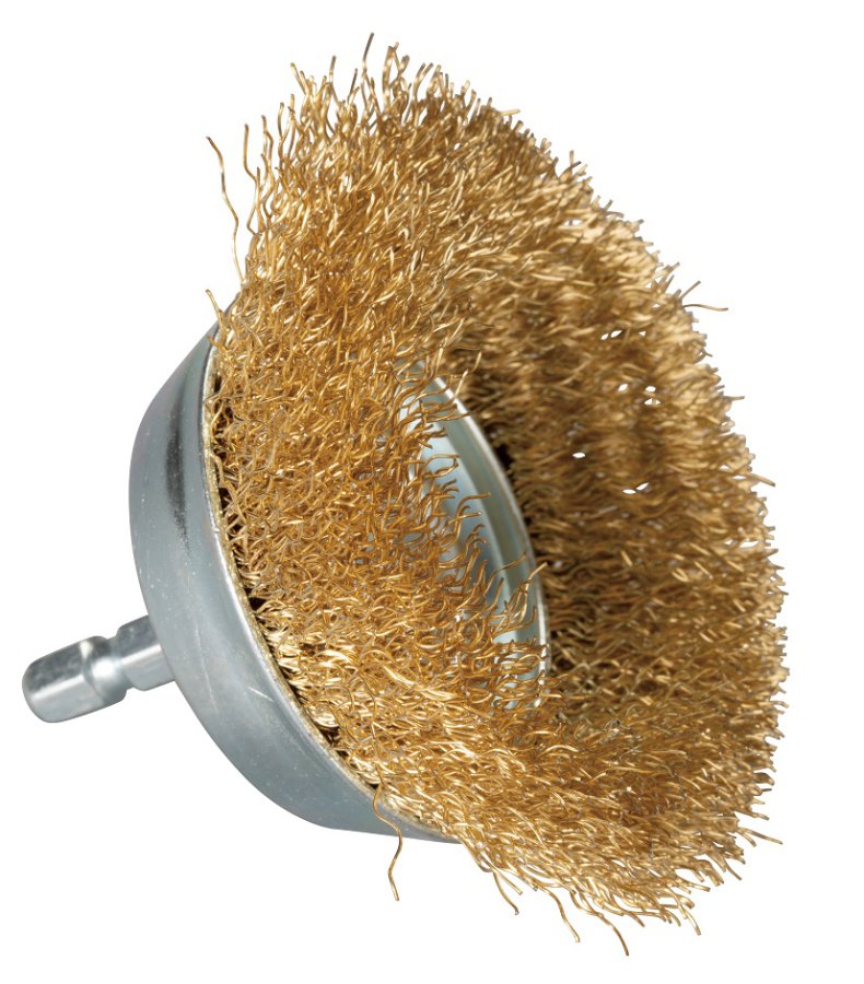 Levně MAKITA D-73623 miskový drátěný kartáč pomosazený 63 mm stopkový