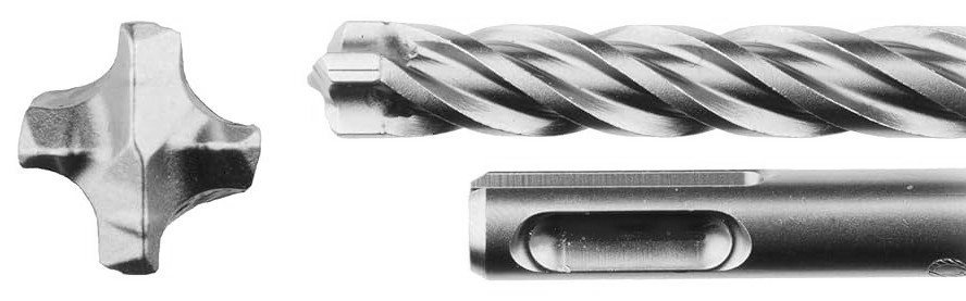 Levně MAKITA B-57978 vrták čtyřbřitý vidiový SDS+ 6x100/165mm Nemesis II