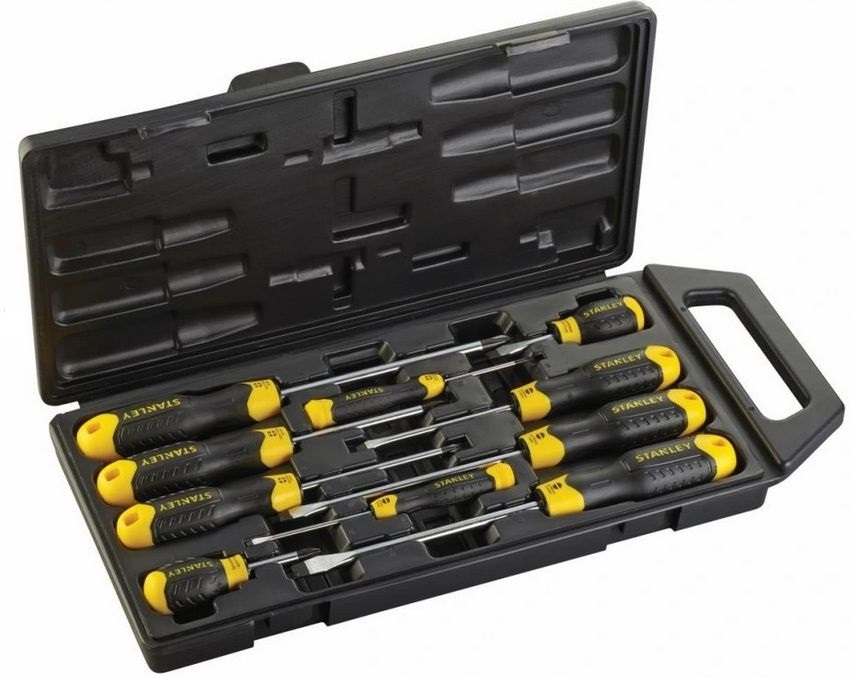 Levně STANLEY 2-65-005 sada šroubováků CUSHION GRIP - 10dílná