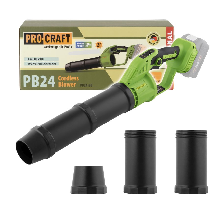 PROCRAFT PB24 zahradní bezuhlíkový aku fukar 20V bez baterie PB24bb