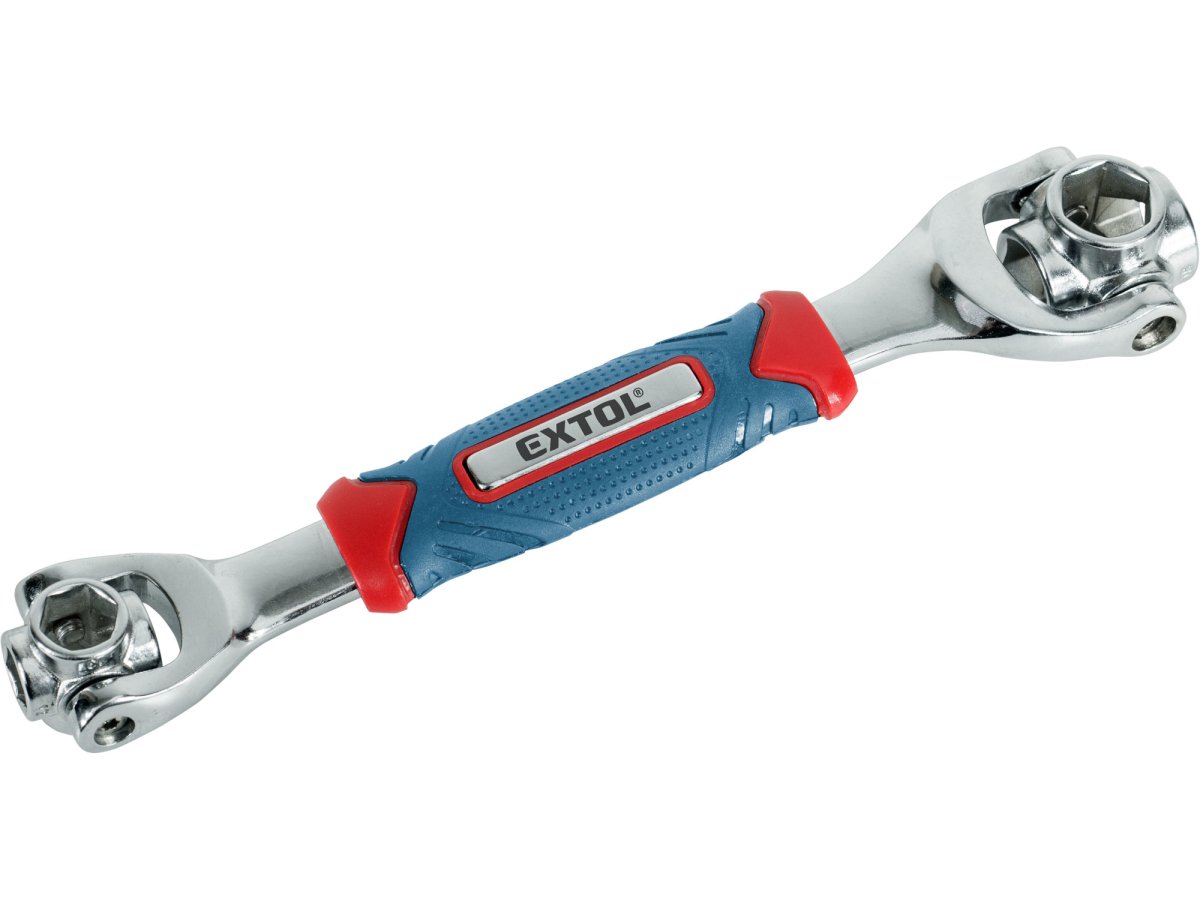 EXTOL PREMIUM 8816390 klíč nástrčný oboustranný 8v1, 8-21mm, CrMo