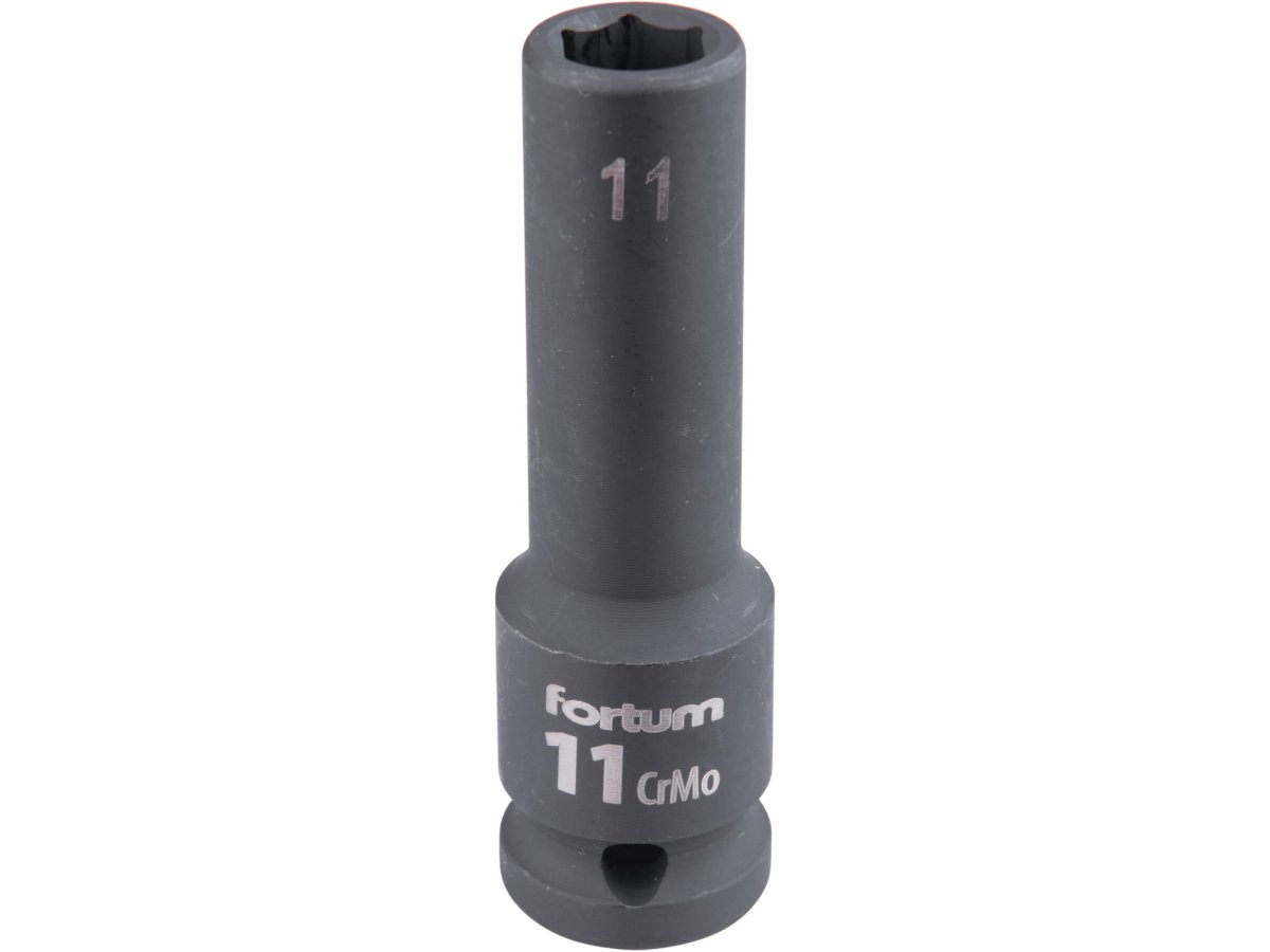 FORTUM 4703211 hlavice 1/2" nástrčná 11mm úderová průmyslová 78mm prodloužená CrMoV