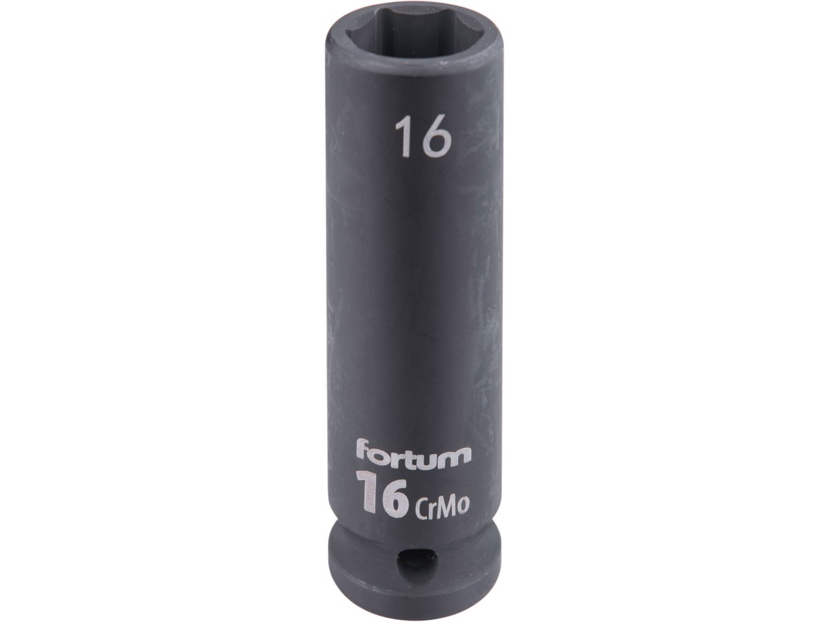 FORTUM 4703216 hlavice 1/2" nástrčná 16mm úderová průmyslová 78mm prodloužená CrMoV