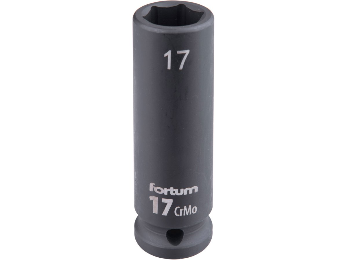 FORTUM 4703217 hlavice 1/2" nástrčná 17mm úderová průmyslová 78mm prodloužená CrMoV