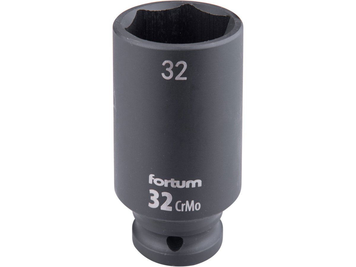 FORTUM 4703232 hlavice 1/2" nástrčná 32mm úderová průmyslová 78mm prodloužená CrMoV