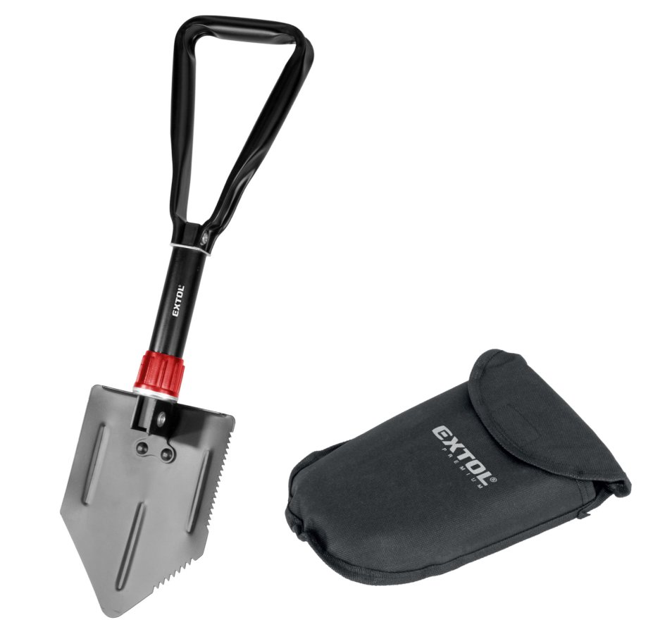 EXTOL PREMIUM 8877031 skládací lopatka, motyčka 57x15cm