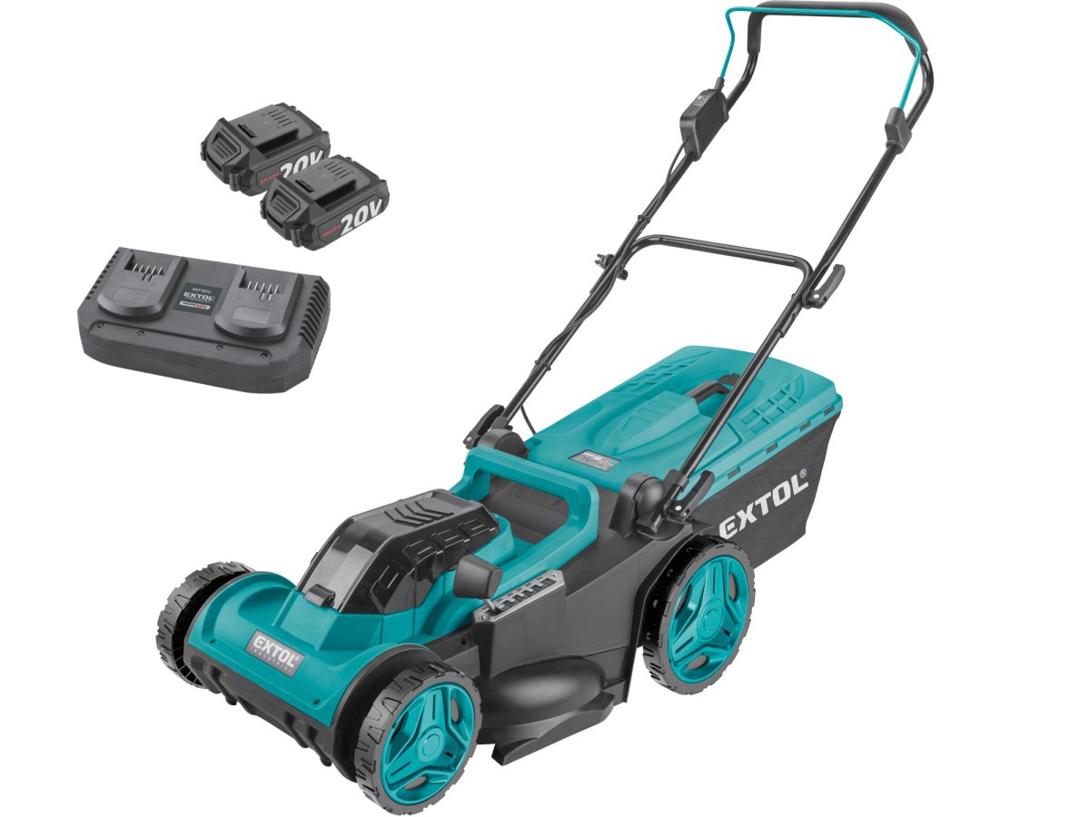 EXTOL INDUSTRIAL 8791902 aku sekačka 43cm BRUSHLESS SHARE20V LiIon 2x 2Ah