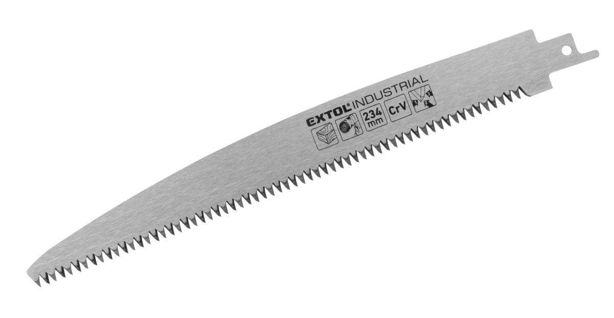 EXTOL INDUSTRIAL 8706104 plátek na dřevo rovný do pily ocasky 234mm CrV