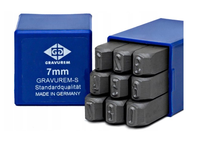 BETA razidla ČÍSLICE  7mm GRAVUREM-S