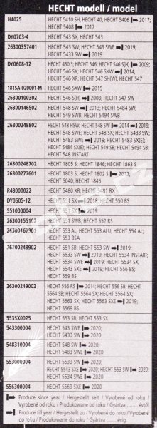 HECHT 26300249002 nůž k sekačce HECHT 5564 SXE Obrázek