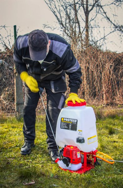 PROTECO 51.06-PB-25 dvoutaktní zádový motorový postřikovač 25 l Obrázek