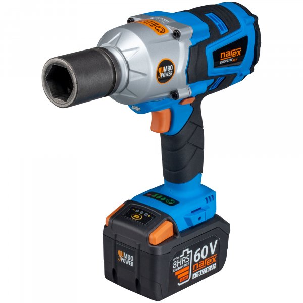 NAREX ASR 600-3HTB BASIC BOX aku rázový bezuhlíkový utahovák 3/4" JUMBO POWER 60V bez aku Obrázek