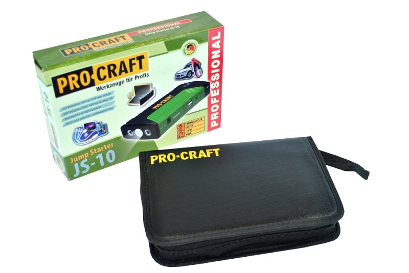 EXTOL PREMIUM PROCRAFT JS-10 startovací aku zdroj 400A s funkcí powerbanky 10Ah a LED svítilny Obrázek