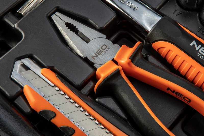 NEO TOOLS 08-942 sada nářadí a hlavic v kufru 65 dílů Obrázek