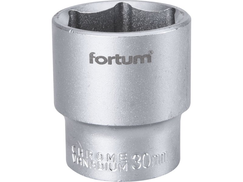 FORTUM 4700430 hlavice nástrčná 1/2" 30mm šestihranná 61CrV5