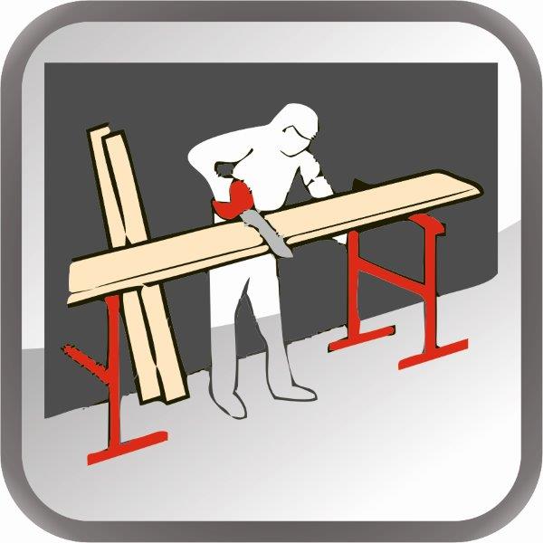 MAGG 120242 výsuvná stavební skládací koza 1kus, 740-1240mm Obrázek