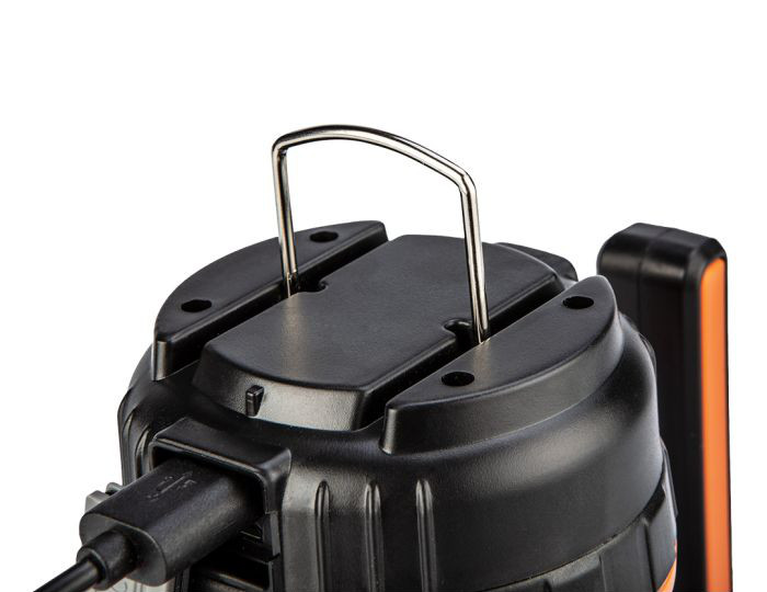 NEO TOOLS 99-031 svítilna s lucernou a powerbankou, 800lm Cree LED, USB nabíjení Obrázek