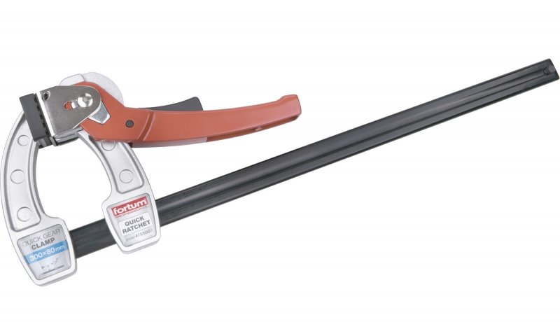 FORTUM 4755003 svěrka F ráčnová rychloupínací, 300x80mm
