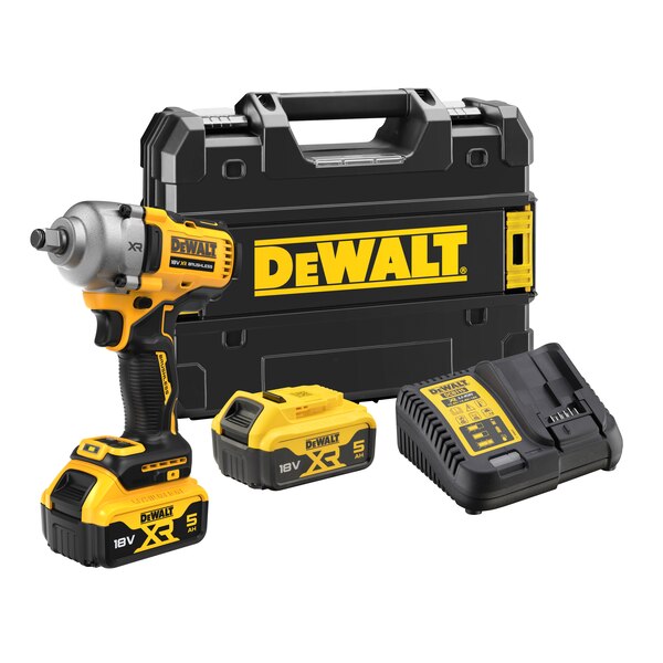 DeWALT DCF891P2T (2x5Ah) 18V aku rázový utahovák 1/2" - s baterií a nabíječkou