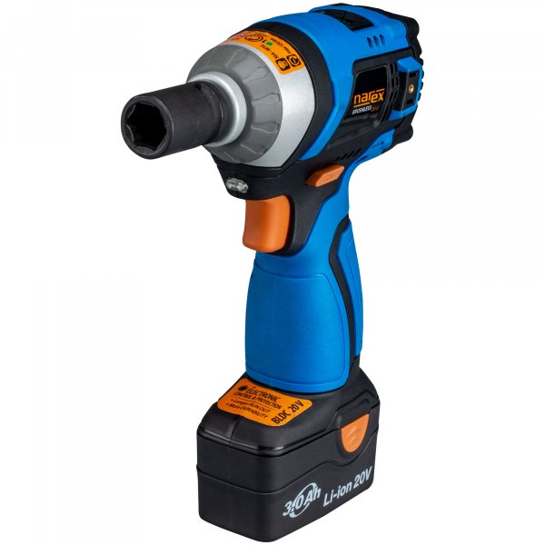 NAREX ASR 203-3SB (2x3Ah) 1/2" bezuhlíkový aku rázový utahovák s regulací Obrázek