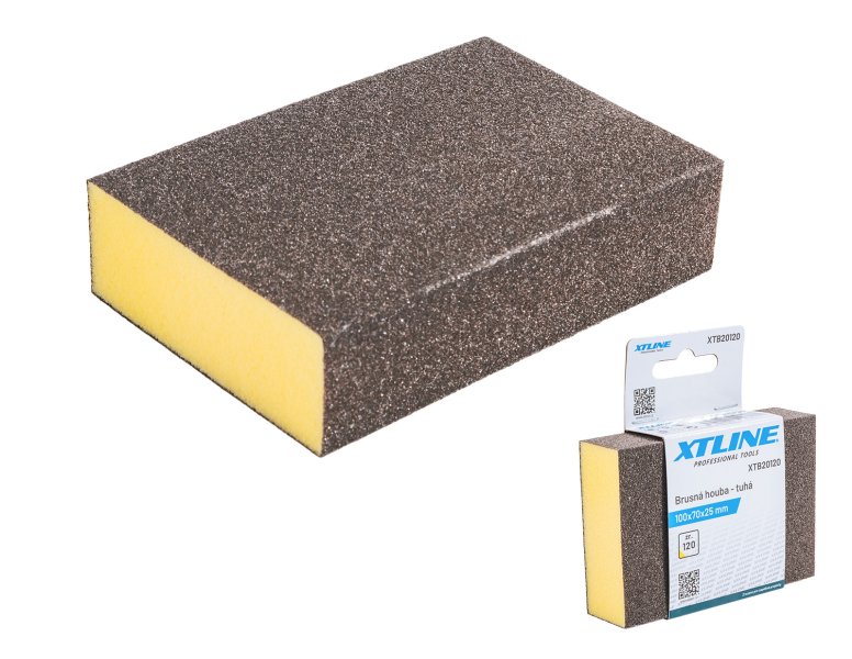 XTline XTB20120 brusná houba 100x70x25 mm Z120 tuhá