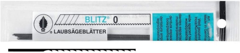 Laubsägeblätter list lupenkové pily 130mm  Nr.4 - 12ks E520014