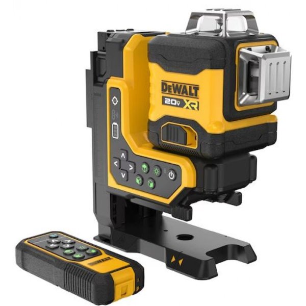 DeWALT DCLE34035B aku multiline laser 3x360° 18V XR LiIon 2Ah, zelený paprsek, přijímač,