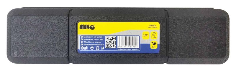 MAGG MKM01 momentový klíč 2-24 Nm 1/4" pro jízdní kola + 13 hlavic a prodloužení Obrázek