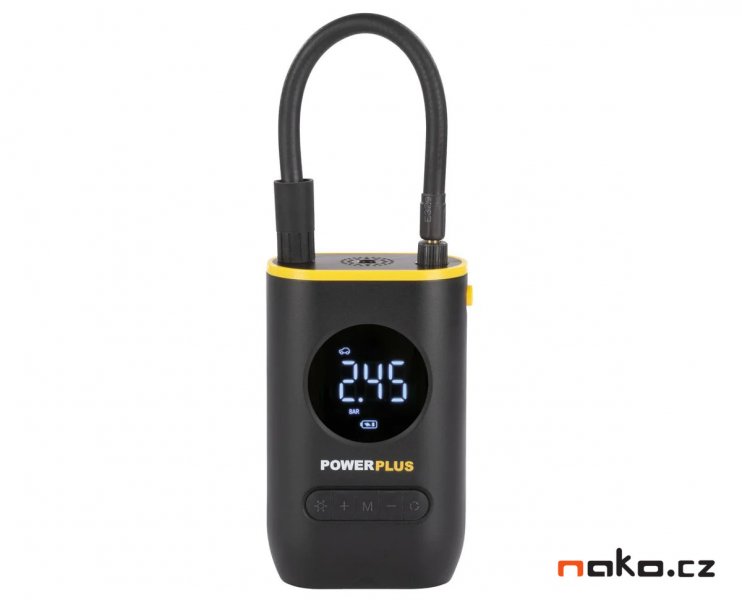 POWERPLUS POWX1710 aku kompresor 10bar 8V LiIon 2Ah Obrázek
